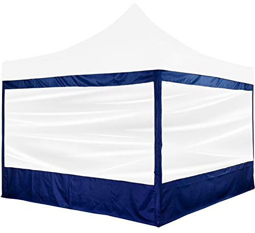 INSTENT® Pro Seitenwand/Seitenteil für Pavillon 3x3m mit XXL Panorama Fenster oder Reißverschluss, wasserabweisend und atmungsaktiv, Farbwahl, für Festzelt, Partyzelt