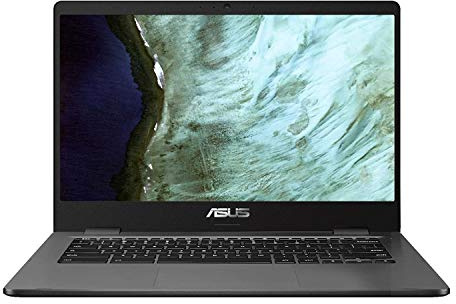 ASUS - Chromebook de 14 pulgadas - Intel Celeron N3350 - Memoria de 4 GB - 32 GB eMMC - Gris