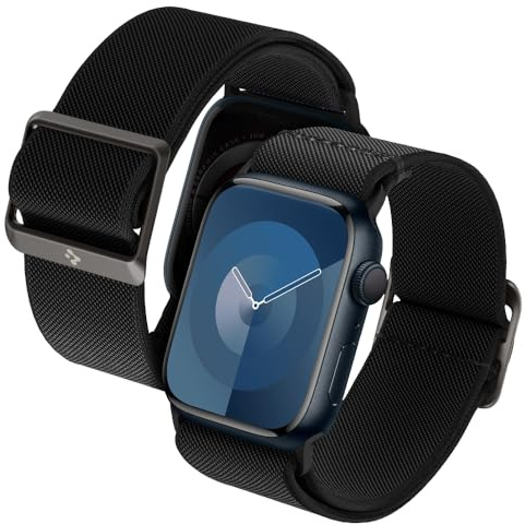 Spigen Lite Fit Bracelet en Nylon Compatible avec Apple Watch Ultra 3/2/1 49mm, Series 11/10 46mm, Series 9/8/7 45mm, 44mm