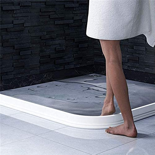 Bad Wasserbarriere Silikonstreifen Duschwanddichtung, Flexibler Silikon-duschkabinen dichtungen, Bad Wassersperre Für Nass- Und Trockentrennung(Weiß,150cm)