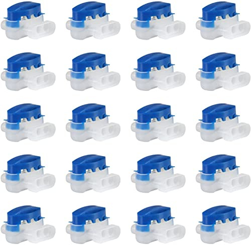 CENPEK 20Pcs Replace Equivalent 314 Wire Connector Terminals 314 Connectors, Insulated Cable Connector Butt Terminals Kit, Wire Connector kit for Home Garden