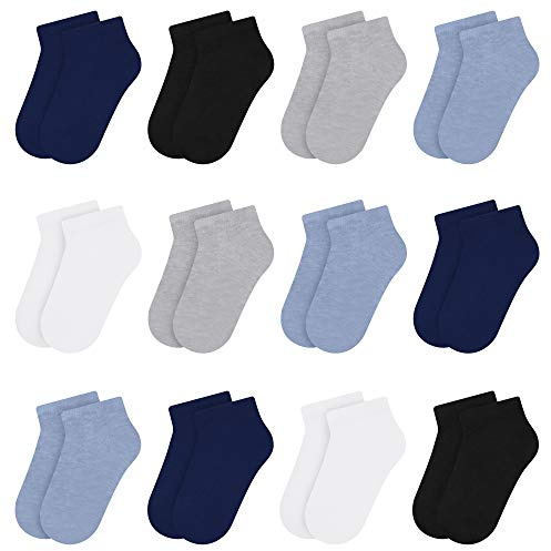 Libella 12 par sneakers strumpor barn pojkar strumpor sneakers barn färgglada 2116VA, 12er-2116, 7-9 anni