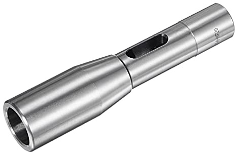 sourcing map R8 Shank to MT3 Morse Taper Sleeve Chuck Arbor Reducing Adapter for Lathe Milling Drill 7/16-20UNF Thread 45# Steel