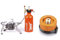 BRS-8 Multi Fuel Outdoor Cooker - Portable Kerosene Stove with Foldable Gas Burners for Camping and Picnic Cooking (BRS8+Adapter)