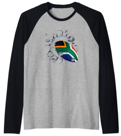 Südafrika Rugby T-Shirt Fans Jersey Geschenk 2020 Springboks Raglan