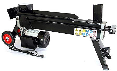 Spaccalegna Elettrico Idraulico, Spaccalegna Elettrico Orizzontale, Spaccalegna per Impieghi Pesanti da 7,5 TON Macchina per Spaccalegna Taglialegna, Corsa di Spaccatura del Legno 56 cm, capacità Cil