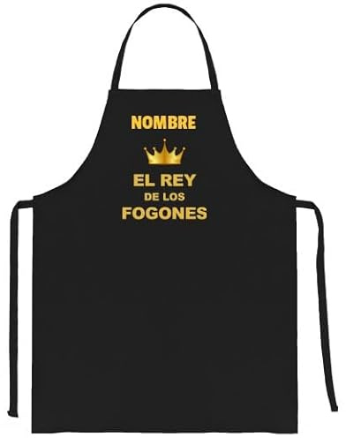 latostadora Delantal Personalizado Hombre Mujer - Delantal Barbacoa Cocina Hombre - Regalo Personalizado