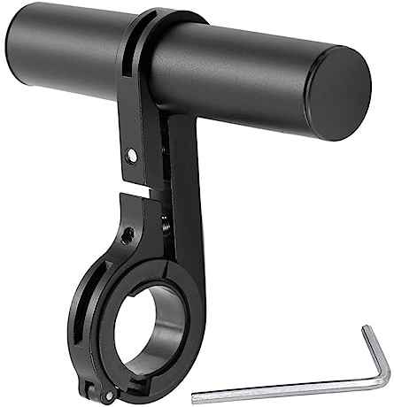 Mesee Lenkerverlängerung für Fahrrad, Lenkerverlängerung aus Aluminiumlegierung, Lenkerhalterung für Montage von Licht, GPS, Telefon, Geschwindigkeitsmesser auf Fahrrad – Schwarz
