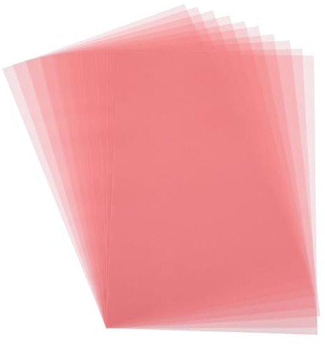 PATIKIL Transparentpapier, 30 Blatt A4 Durchsichtiges Zeichenpapierblock 21 x 29,7 cm 100 g/m² zum Zeichnen, Skizzieren, Malen mit Tinte, Bleistift, Marker, Pink