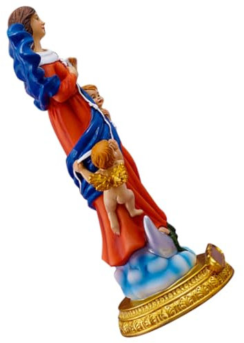 NOLITOY Virgin Angel Figurine Handbemalte Religiöse Skulptur Dekorative Heilige Figur Für Kirchen Und Heimdekoration Muttertag Oder Weihnachten