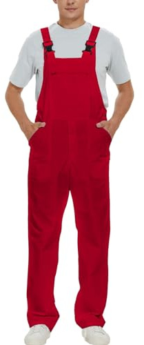 WORK IDEA Arbeits-Latzhose für Männer Multi Pocket Technology Herren Arbeitslatzhose