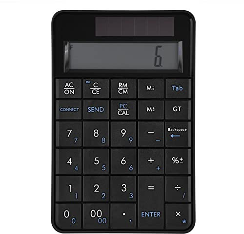 QANYEGN Pavé Numérique Mécanique Portable, Clavier De Calcul sans Fil, Clavier Numérique avec écran LCD pour Simplifier la Saisie des Données Et Les Calculs