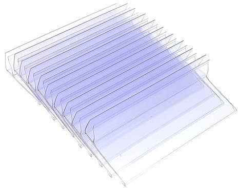 NUOBESTY Preisanzeigehalter aus Kunststoff 10 Stück Transparent für Supermarkt und Lager Preisschildhalter Etikettenhalter