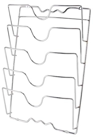 Edelstahl Wandhalterung Deckelhalter Wand KüChe Topfdeckelhalter Vertikaler Praktische KüChenutensilien FüR Topf Und Pfannendeckel Handliches KüChenzubehöR Wandmontage Oder SchranktüR DeckelstäNder