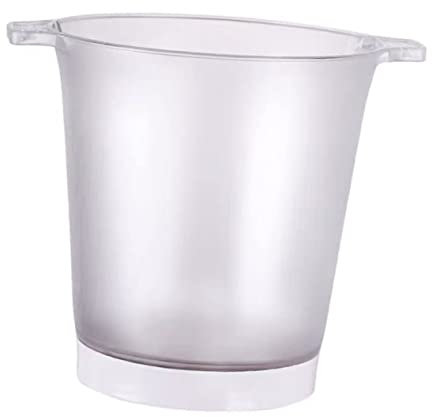 LABRIMP Glowing Ice Bucket Beer Barrel Shape Pp Material Led Lights Scratch-Resistant Bar Accessory