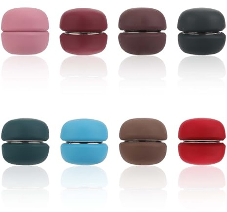 8 Stück Hijab Magneten, Stark Hijab Nadeln Magnet Knöpfe Mehrzweck Hijab-Nadeln Ohne Hängenbleiben Magnetischer Schalverschluss Brosche ohne Nadel für Damen Kleidung Schal (Farbe A)