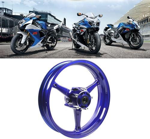 Rim de rueda delantera para Suzuki GSXR 600 750 2006 2007 K6 K7 / GSXR 1000 2005-2008 K5-K8 Accesorios de repuesto para motocicletas brillo azul GSX-R600 GSx-R750 GSX-R 600 750 GSXR600 GSXR750
