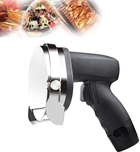 Aioneer Handheld Turkish Kebab Knife Electric Kebab Slicer, Professional Doner Kebab Knife, Stainless Steel Commercial Sliced Meat Cutter Machine