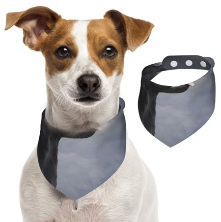 Zeichnung Hund Labrador, Hundehalstücher, Baumwoll-Haustierschal, verstellbare Lätzchen für Haustiere,M