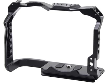 Jaula para cámara con agujeros roscados de 1/4 3/8, múltiples soportes de zapata fría para cámaras réflex digitales, accesorio de fijación de micrófono
