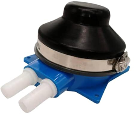 HAOCNC Selbstansaugende Wasser-Fußpumpe Kompatibel mit Waschbecken, Waschbecken, Wohnmobil, Toilette, Yacht, Bilge, 1 2 Zoll Flexibler Schlauch