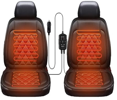 Generisch Universal Warm- 𝐬𝐢𝐭𝐳𝐡𝐞𝐢z𝐮𝐧𝐠 Auto Abnehmbar Angepasst Unverzichtbar für Langstreckenfahrten im Winter Passt für die Meisten Autos,sitzheizungautoauflage