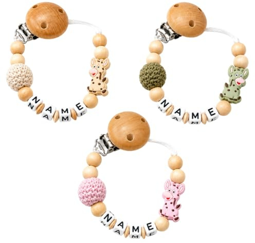 Individuell gestaltetes Babygeschenk personalisiertes baby geschenk mit Namen für Mädchen oder Junge Baby Geschenk personalisiert zur Geburt & Taufe Giraffe mehrere Farben
