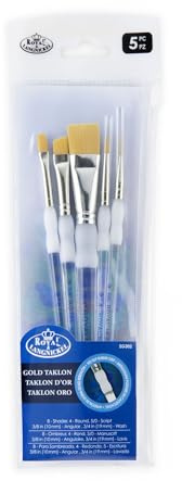 Royal & Langnickel Soft Grip Paint Brushes (5 Piece Brush Set)