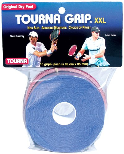 Tourna Grip, XXL, Dry Feel Tennis Grip (Pack of 10)