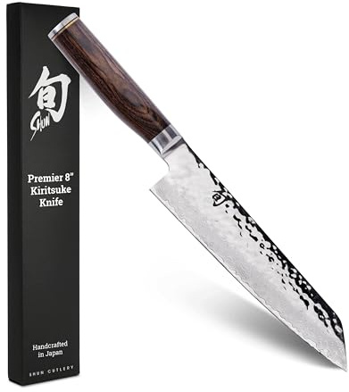 Shun TDM0771 Premier Kiritsuke Knife, 8, Silver by