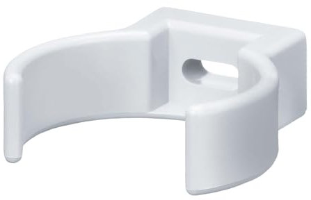 INEFA Rohrschelle Clip, PVC-U DN75 / 75mm, Weiß Fallrohrschelle, Dachrinnenzubehör, einfache Montage, Made in Germany