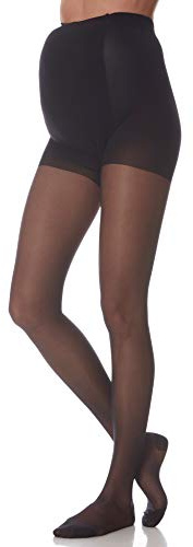 SCUDOTEX Collant de Grossesse 70 Deniers Maille Tricotée Compression Décroissante Moyenne 15-18 Hg mm Couleur Noir Taille 4
