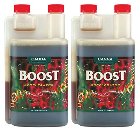 CannaBoost Accelerator CannaBoost Aroma und Blütenstimulator Bloom Nutrient Enhancer Hydrokultur Additiv 1 L 2-Pack