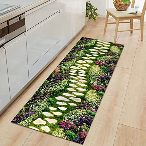 HIYOUGO Runners for Hallways, Non Slip Washable Long Kitchen Runner Rug, Abstract Geometric Modern Pattern Floor Carpet for Entryway Front Porch Bedroom (Color : E, Size : 80X200CM)