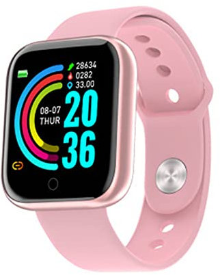 ESSONIO Smartwatch Sport IP67 wasserdichter Fitness-Tracker mit vollem Touchscreen und Herzfrequenz-Schlafmonitor Valentinstagsgeschenk，Geeignet zum Radfahren, Business Office und Laufen