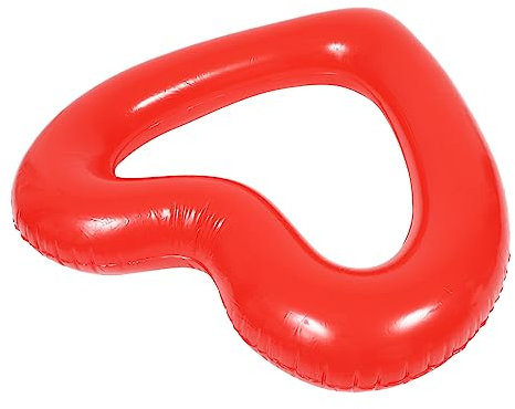 ibasenice Herzförmiger Aufblasbarer Schwimmring Aus Hochwertigem Kunststoff Schwimmwasserring Für Pool Und Strand Schwimmringspielzeug Für Sommer-Unterhaltung