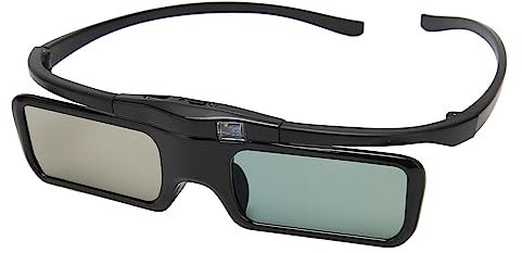 DLP LINK 3D-Brille, Professionelles HD-Objektiv, 1080P 3D Active Shutter-Brille für DLP LINK 3D-Projektoren, Tragbare 3D Active Shutter-Brille