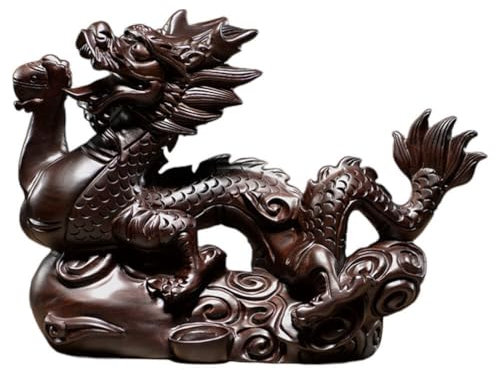 BESPORTBLE Drache Statue Chinesische Feng Shui Figurine Für Wohlstand Und Glück Handgefertigt Für Büro Und Wohnraumdekoration Langlebig Und Ästhetisch Ansprechend Perfektes