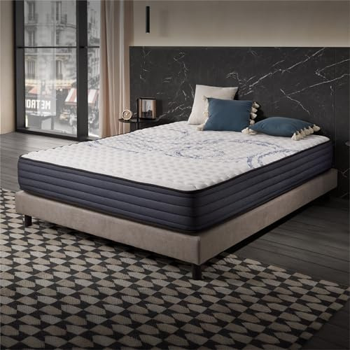 Naturalex - PerfectSleep - Matratze 140x200 cm - Höhe 26 cm | Kaltschaummatratze - 140x200 cm H3 - Matratze 140x200 - Öko-tex Zertifiziert - Latex Blue 7 Zonen