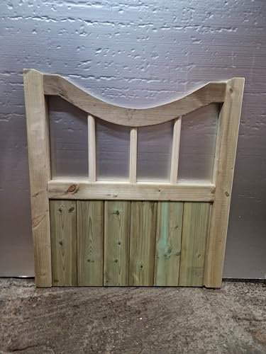 Wooden Garden Gate Pedestrian Gate Wooden Pressure Treated 4ft 120cm,(120cm High x 99cm Wide x 5cm Deep)