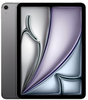 Apple iPad Air de 11 Pulgadas (M2): Pantalla Liquid Retina, 1 TB, cámara Frontal de 12 Mpx en Horizontal y Trasera de 12 Mpx, Wi-Fi 6E y 5G con eSIM, autonomía de Sol a Sol - Gris Espacial