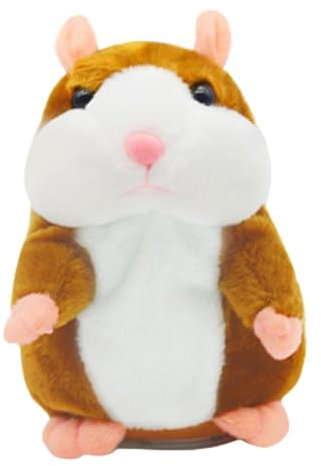 POHOVE Talking Hamster Toy,Electronic Record Toy Repeat What You Say Plush Toy, Interactive Toy,Talking Hamster Plush Toy Stuffed Toys for Girls Boys Christmas Birthday Gift