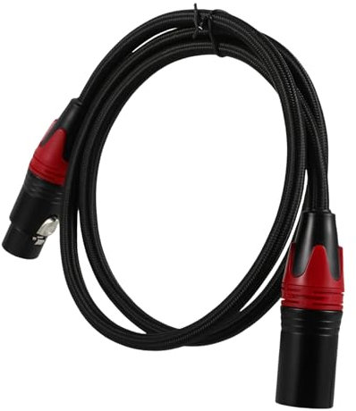 UPKOCH Microphone Cable Xlr Extension Braided Cable for Live Sound Zinc Alloy Shell for Mixer Amplifiers and Podcasting Use