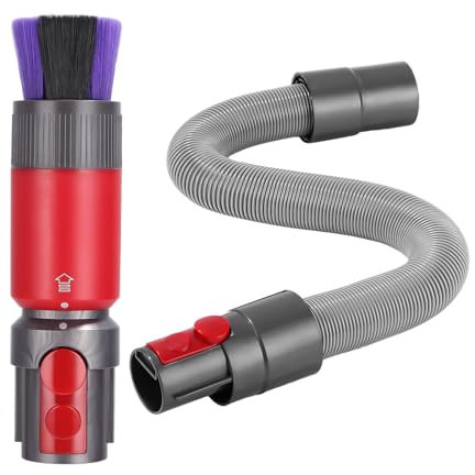 TIDEVAN Polvo Sin Rastros Aspiradoras Cabezal Cepillo para Accesorios Aspirador Dyson Outsize V8/V15/V10/V11/V12 con Tubo Aspiradora Universal Cerdas Ultrafinas para Repuestos Cepillo Antiarañazos