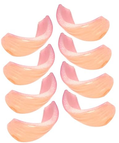 Zerodeko 8 Pezzi Fette di cipolla simulate puntello fotografico di cipolla puntelli di cipolla artificiale Ortaggi artificiali Ortaggio simulato ornamenti di cipolle finte cipolla finta pvc