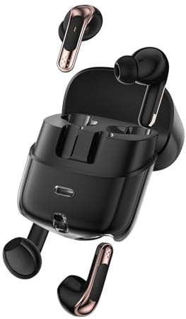 Jectse Deux Paires D'écouteurs Audio sans Fil Double, écouteurs de Couple à Affichage LED, écouteurs Intra-Auriculaires Bluetooth 5.4 avec Basses Profondes, pour Couples à Deux
