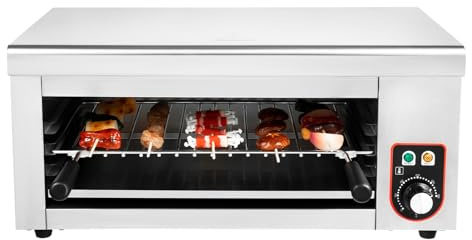 Resfirme 1500w Electric Cheese Melt Oven 110v Commercial Cheese Melter Raclette Grill Countertop Oven 122-572°F Cheese Melt Grill Steel Grilled Cheese Rack