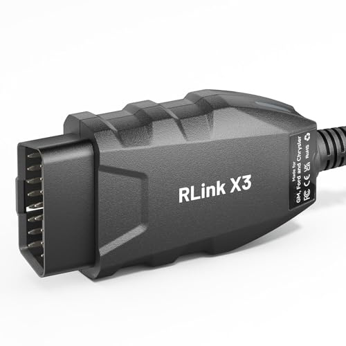 TOPDON RLink X3 OBD2 Adapter for GM/Ford/Chrysler, J2534 Pass-Thru Programmer, OBD USB FORScan Adapter, OEM Programming and Diagnostic Tool, Fit for 8+ OE Software, Supports J2534/CAN-FD, Auto Switch