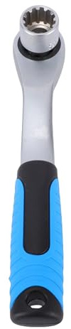 Fafeicy Juego de Dados de Trinquete, 11 Piezas Juego de Dados Pasantes con Accionamiento de 1/4 de Pulgada con Llave de Trinquete Reversible y Estuche de Almacenamiento, para Reparación
