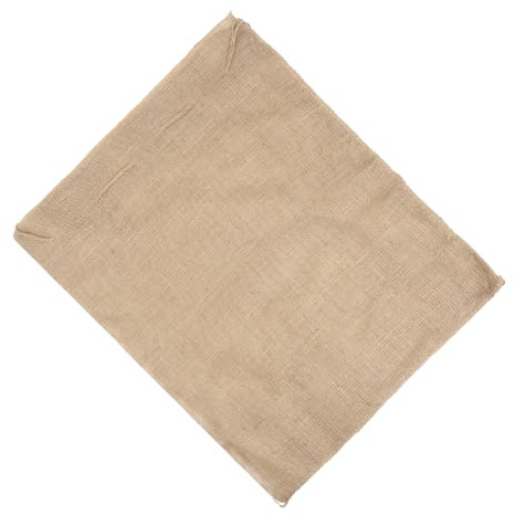 FONDOTIN 2 Pezzi Copertura Antigelo per Piante da Esterno in Tela di Iuta 80X100 CM con Coulisse, Set 2 Pezzi per Protezione Invernale di Arbusti, Alberi da Frutto e Piante in Vaso